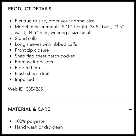 Rails Austin Sherpa Sweatshirt Jacket in Ivory. Size L. - Picture 3 of 3